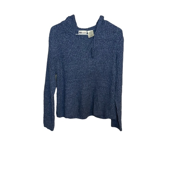Faded Glory Sweaters - Faded Glory Blue Hooded Sweater Large